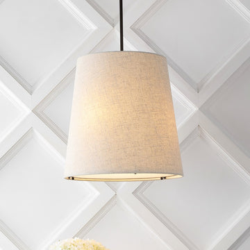 Arden 18" Farmhouse Bohemian Iron LED Pendant - JONATHAN Y